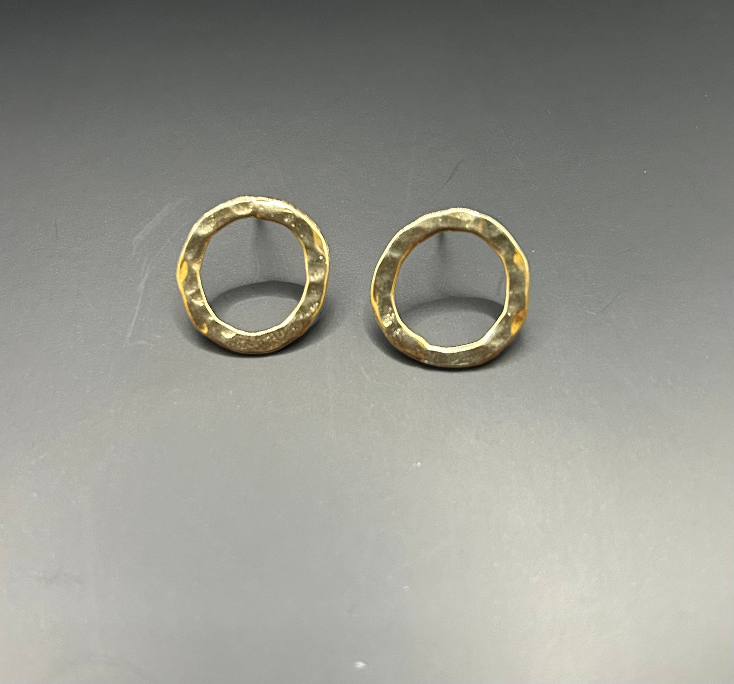 Gold Circle of Life Studs