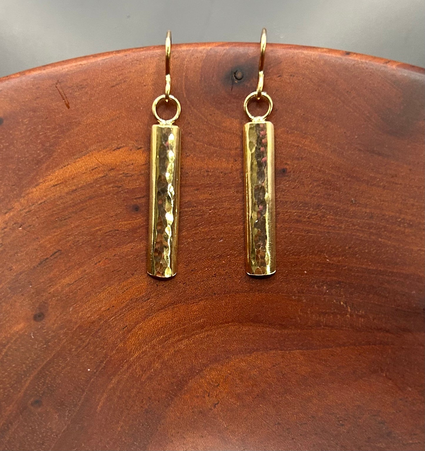 Gold Rectangle Earrings