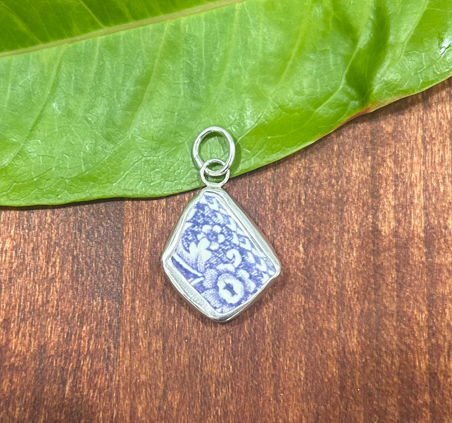 Lavender Flowers Chaney Pendant