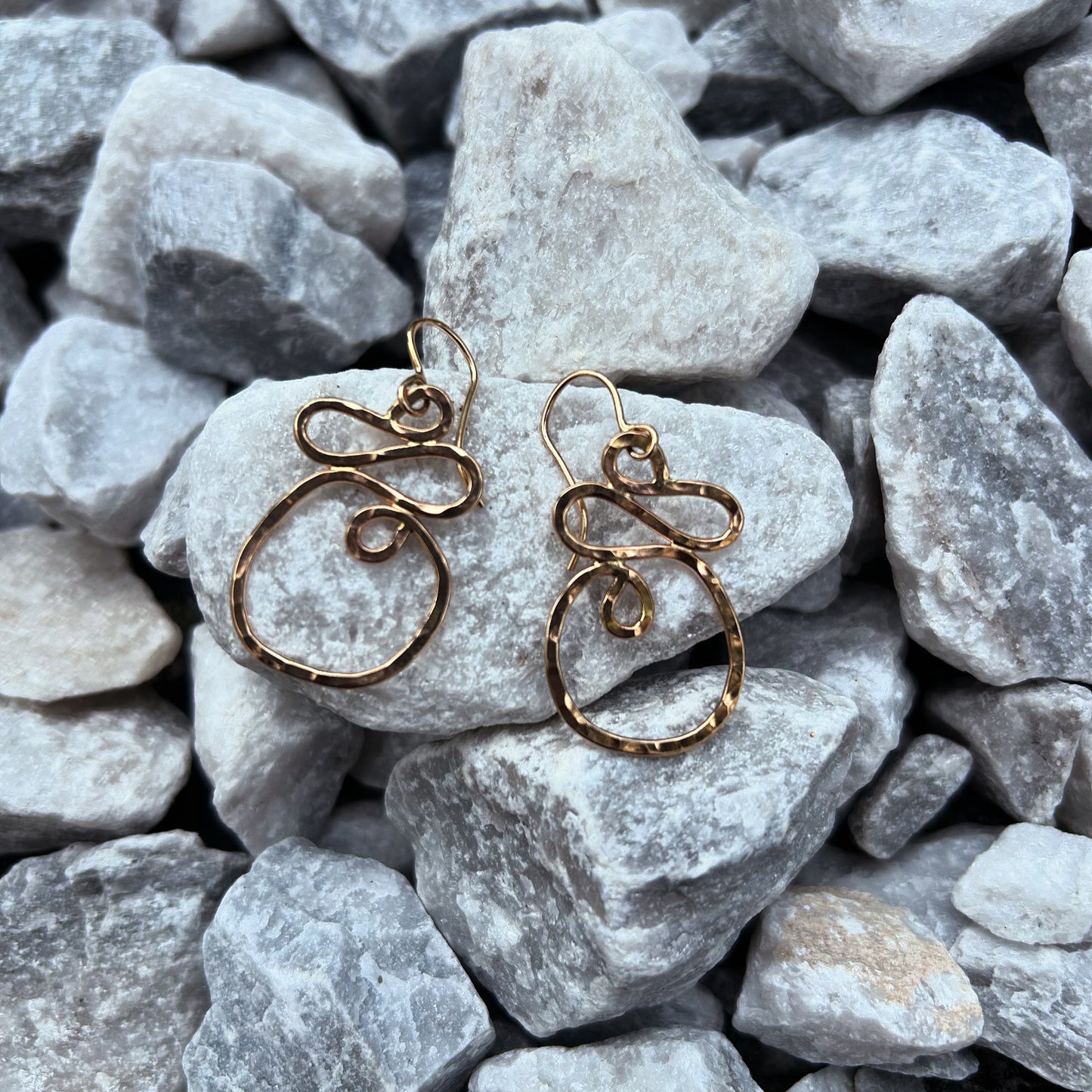 Gold Twist & Turn Earrings