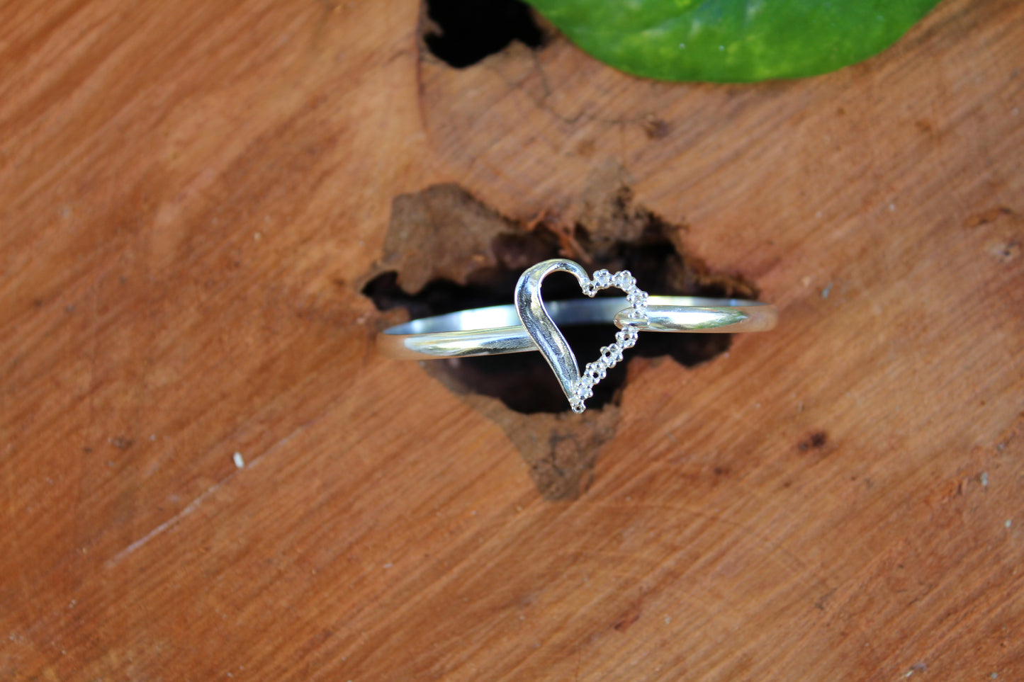Heart With Flower Bracelet