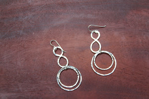 Eight Over Circle Earrings