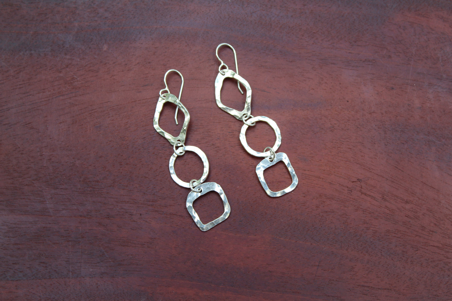 Vertical Geometric Earrings