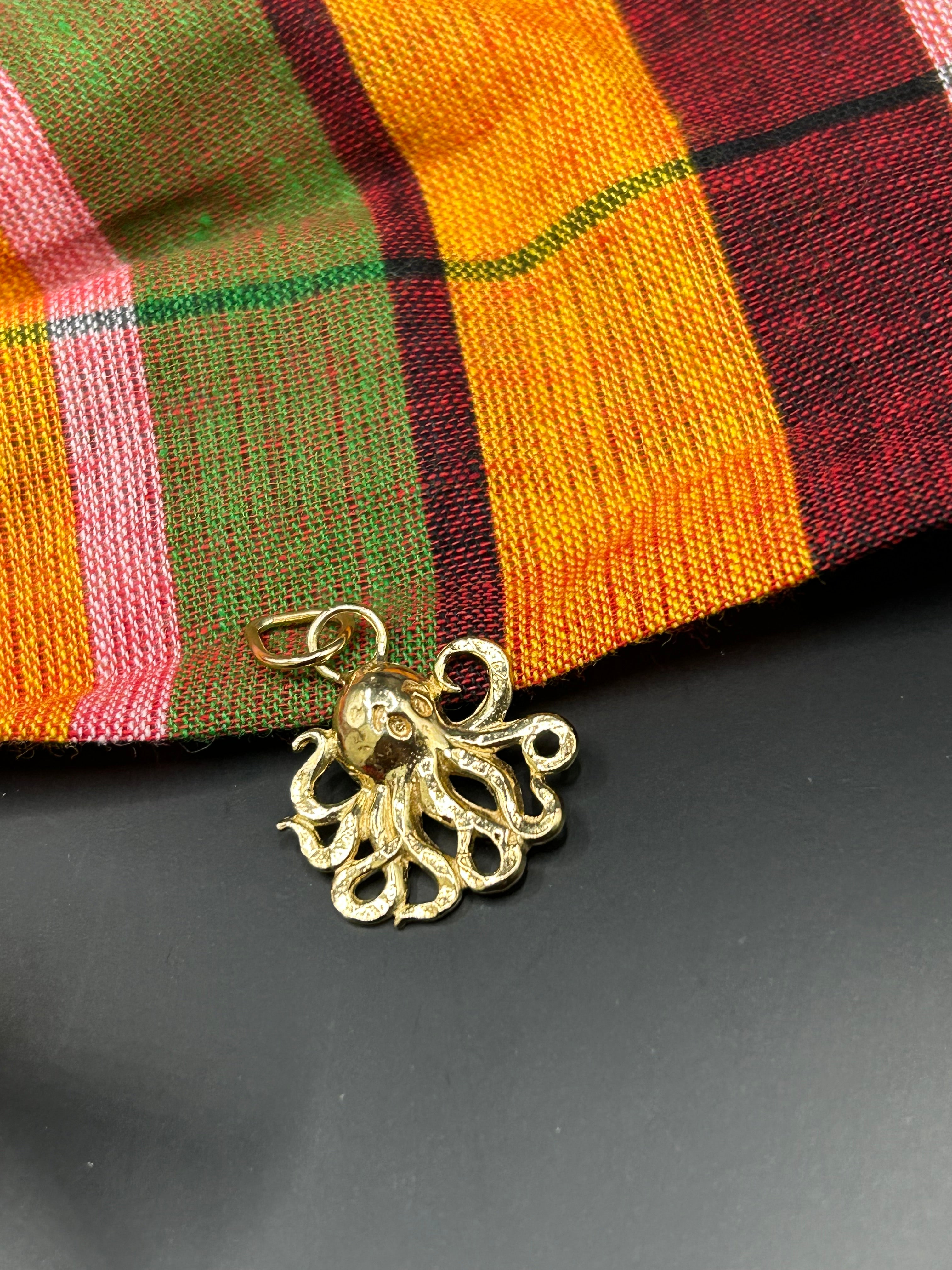 Gold Octopus Charm – RJS Handmade Designs