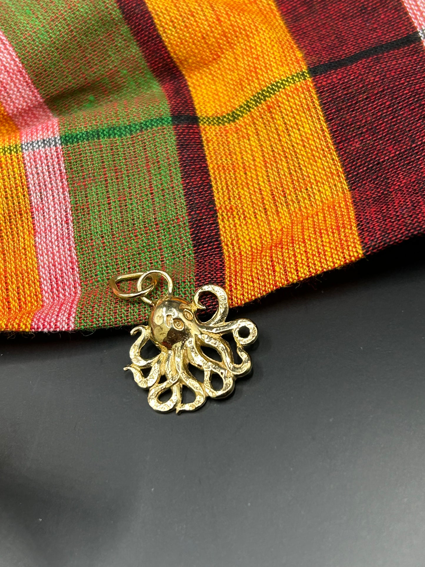 Gold Octopus Charm