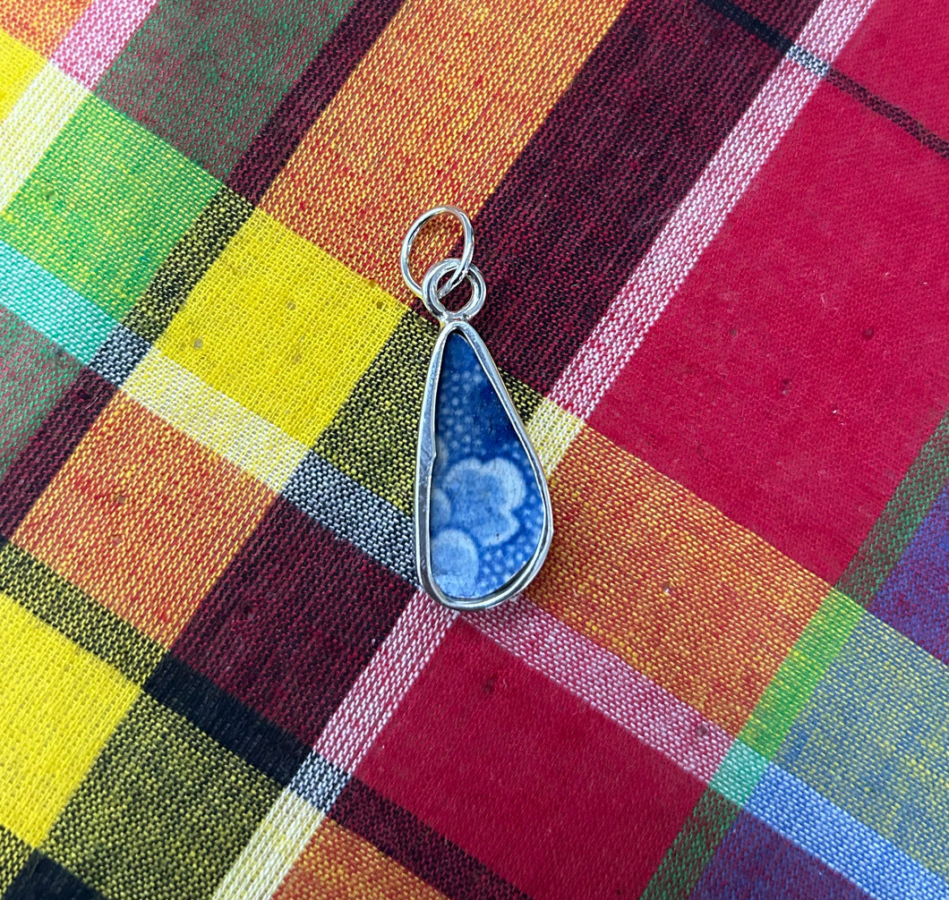 Double Sided Blue Chaney Pendant