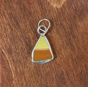 Candy Corn Chaney Pendant