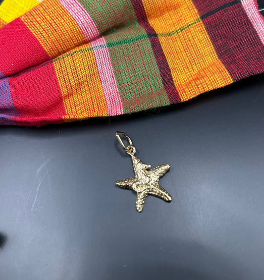 Gold Starfish Charm