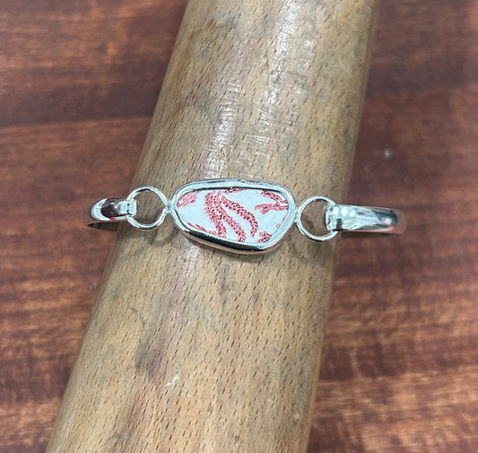 Red Feathers Chaney Bracelet
