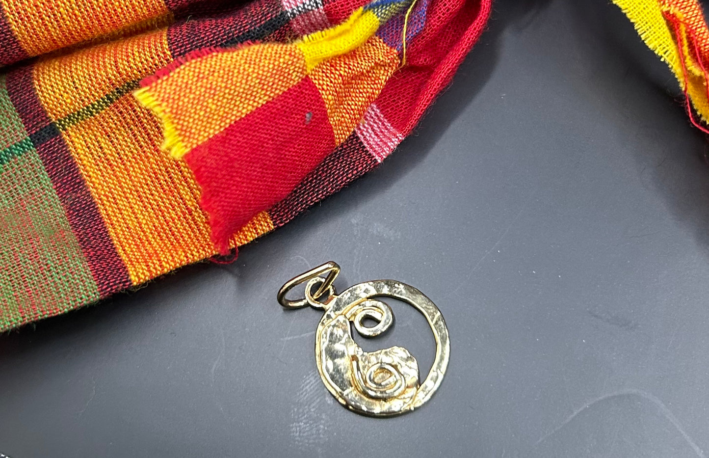 Gold Yin & Yang Charm