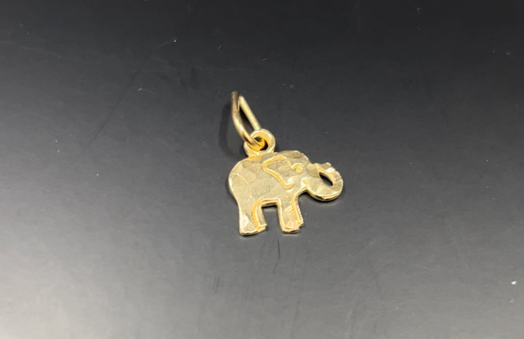 Gold Elephant Charm