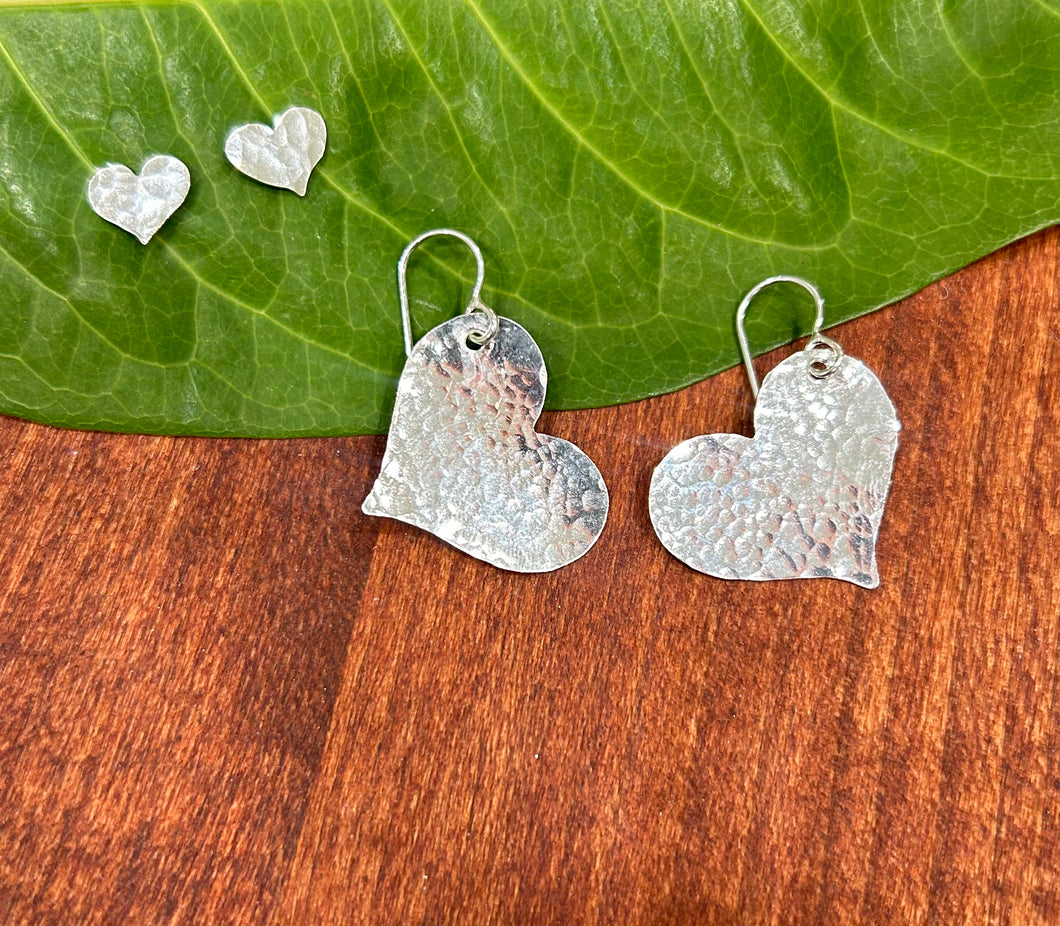 Hammer Heart Earrings/Studs