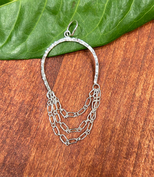 Upside Down Wine Glass Pendant