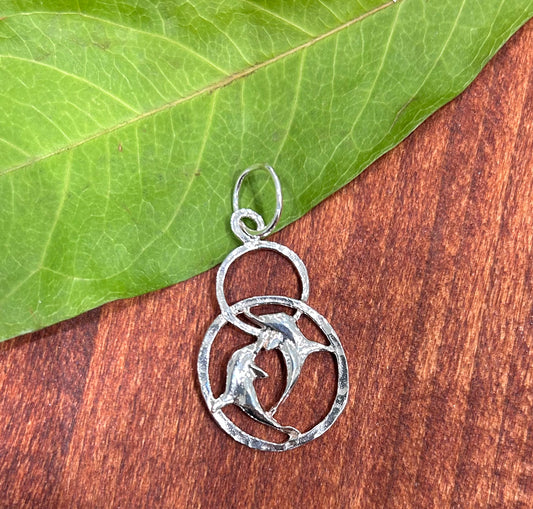 Two Dolphins Pendant