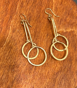 Gold Double Resiliency Earrings