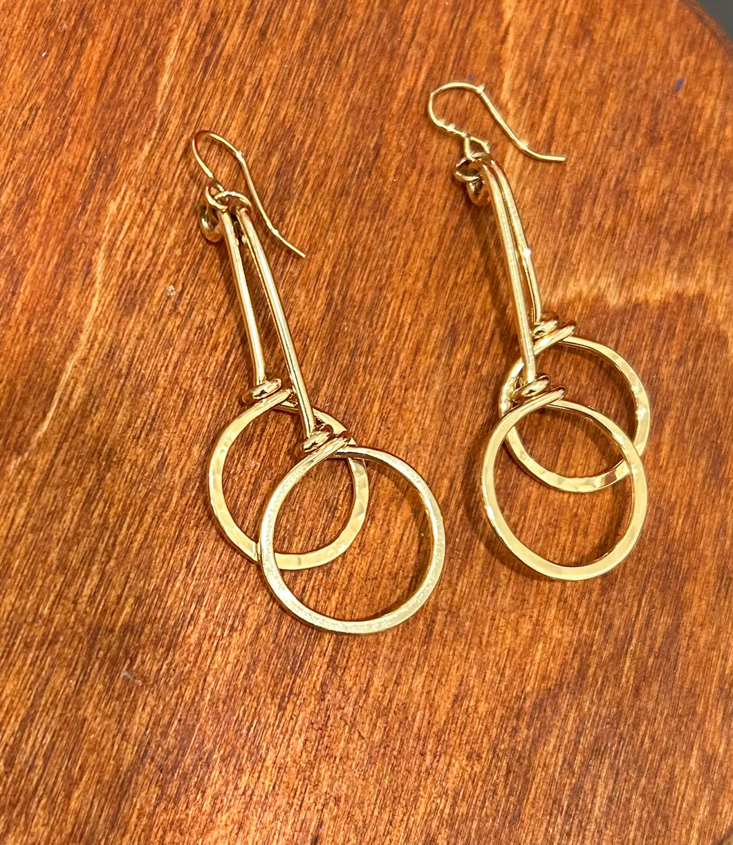 Gold Double Resiliency Earrings