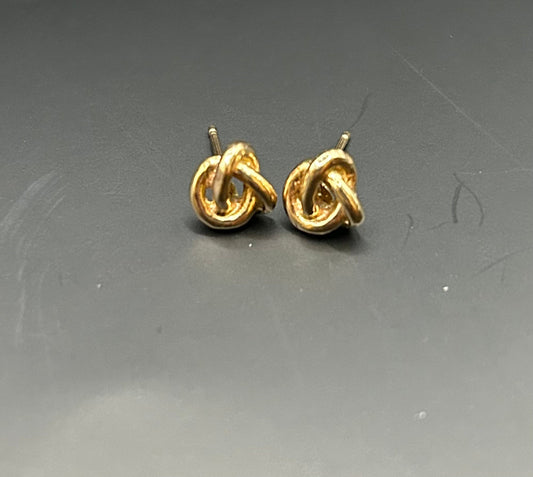 Gold Knot Studs