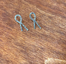 Load image into Gallery viewer, Cancer Ribbon Earrings/Studs
