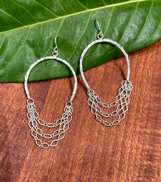 Upside Down Wine Glass Earrings