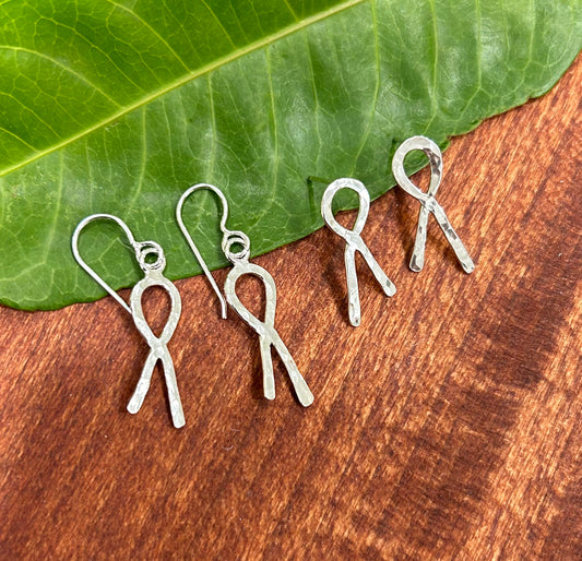 Cancer Ribbon Earrings/Studs