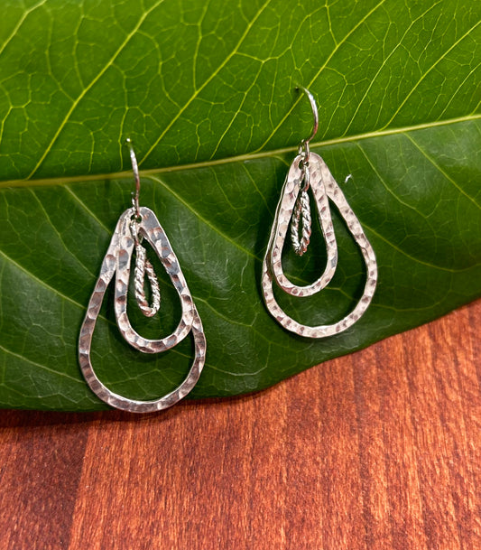 Triple Tear Drop Earrings
