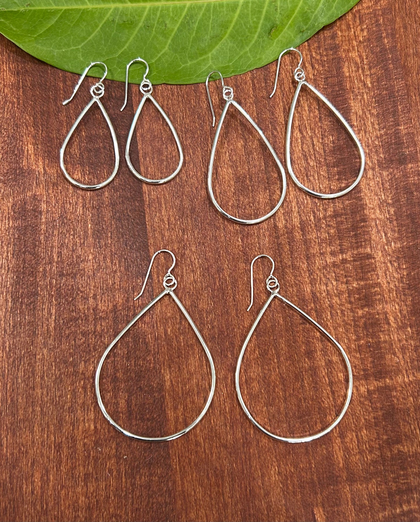 Teardrop Hoops Earrings