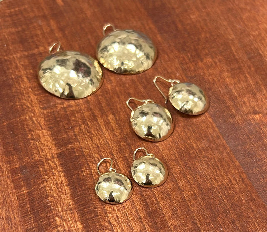 Gold Shield Earrings