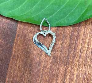 Heart With Flower Pendant