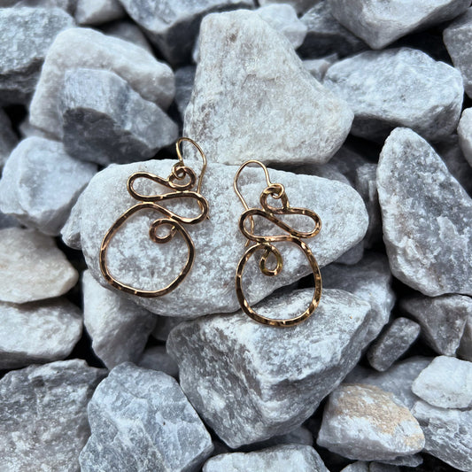 Gold Twist & Turn Earrings