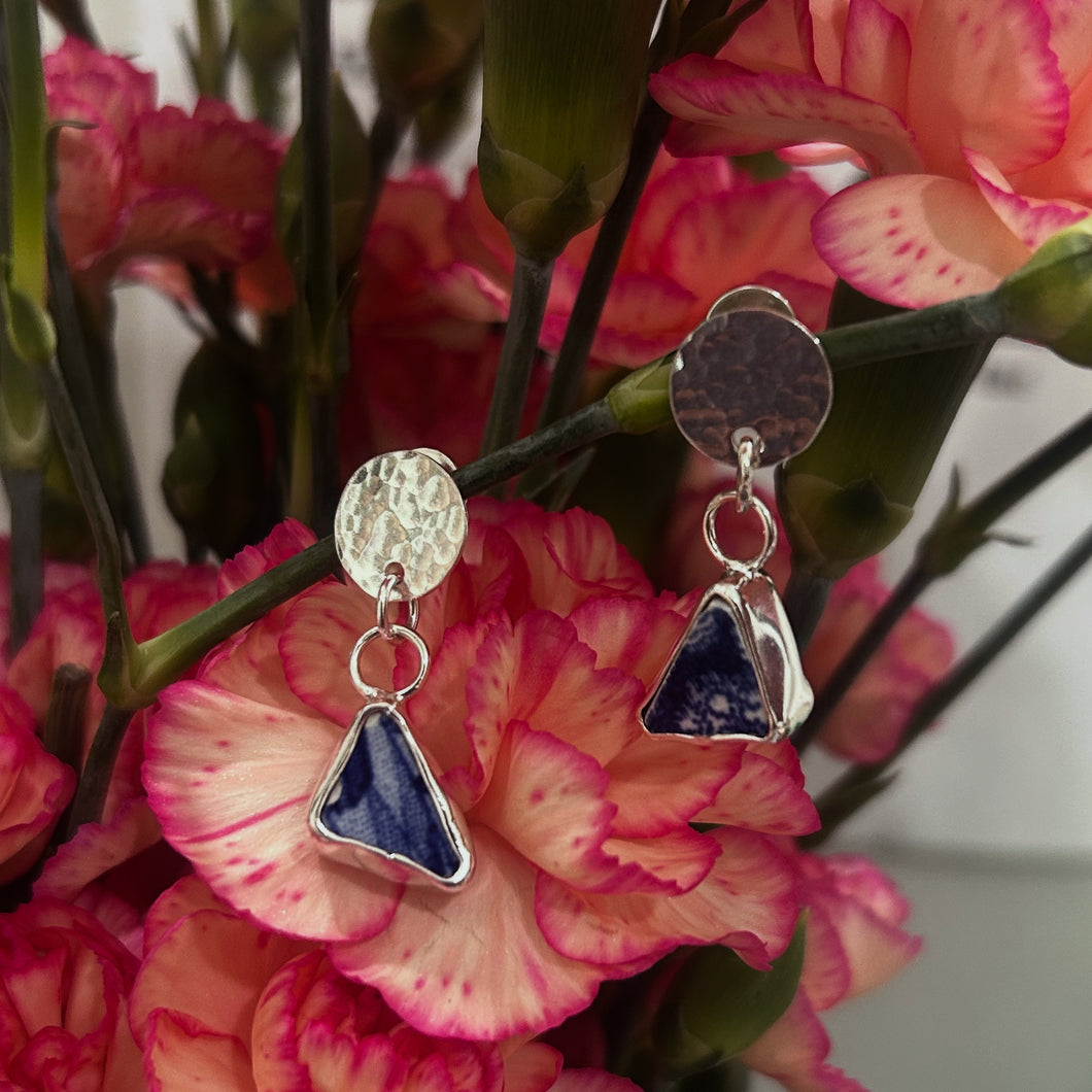 Blue Chaney Studs