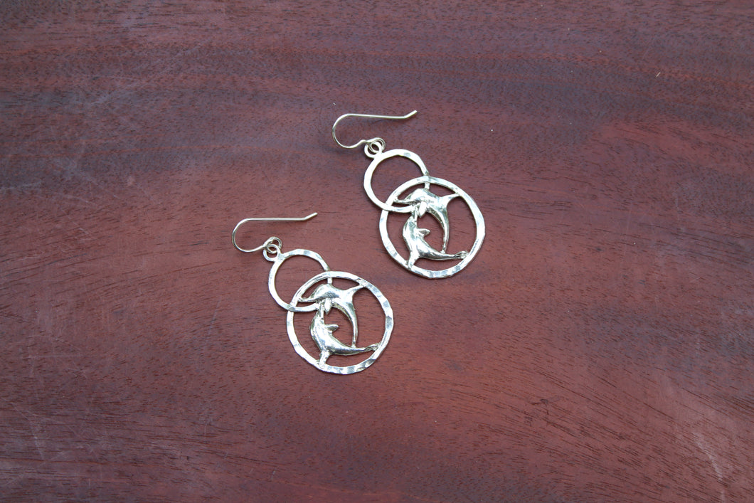 Two Dolphins Earrings