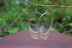 Upside Down Wine Glass Earrings