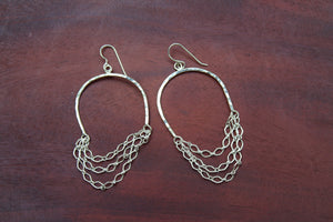 Upside Down Wine Glass Earrings