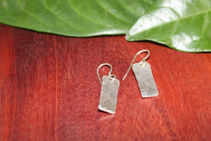 Hammered Square Earrings