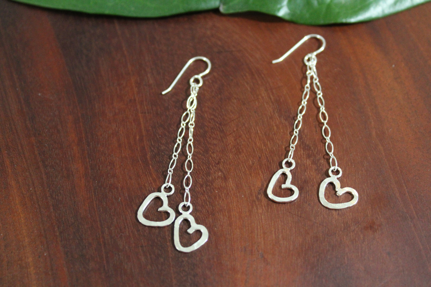 Heart with Chain Earrings