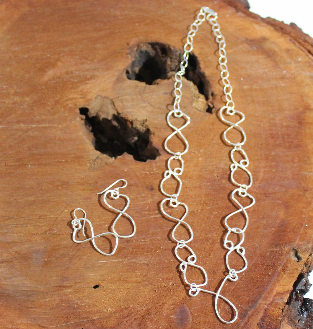Infinity Necklace Set Large