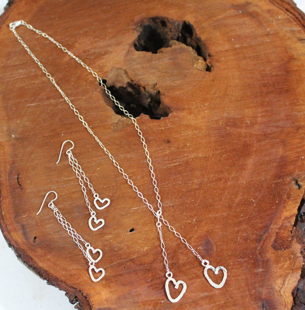 Heart Necklace Set