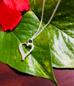Heart With Flower Pendant
