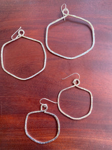Hexagon Earrings